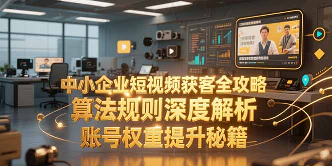 中小企业短视频获客全攻略，算法规则深度解析，账号权重提升秘籍-贝贝云网创