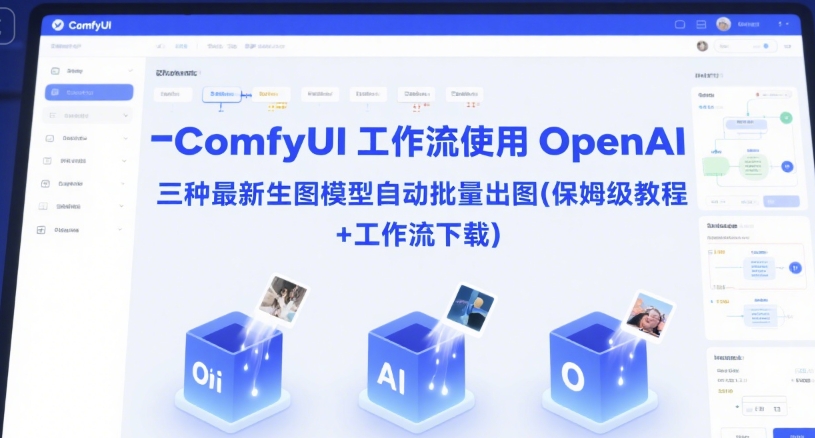ComfyUI 工作流使用 OpenAI 三种最新生图模型自动批量出图(保姆级教程+工作流下载)-贝贝云网创