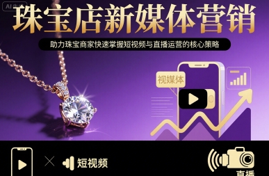 珠宝店新媒体营销，助力珠宝商家快速掌握短视频与直播运营的核心策略-贝贝云网创