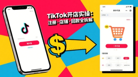 TikTok从开店到投流的进阶课，从基础实操到高阶技巧一网打尽-贝贝云网创