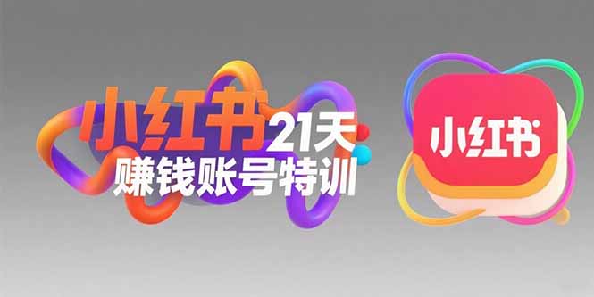 小红书21天赚钱账号特训：黄金定位技巧，高转粉文案创作，科学引流策略-贝贝云网创