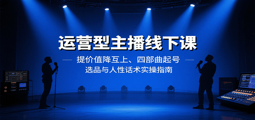 运营型主播线下课：提价值降互上、四部曲起号、选品与人性话术实操指南-贝贝云网创