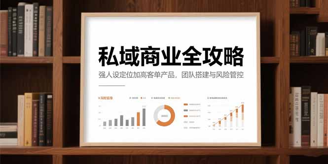 私域商业全攻略，强人设定位加高客单产品，团队搭建与风险管控-贝贝云网创