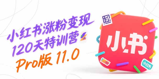 小红书涨粉变现120天特训营Pro版11.0：从0到1掌握平台运营,内容制作和变现-贝贝云网创