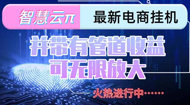 智慧云π电脑挂机单机每天收益300—500+ 并带有团队管道收益 可无限放大-贝贝云网创