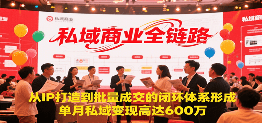 私域商业全链路，从IP打造到批量成交的闭环体系形成，单月私域变现600万-贝贝云网创