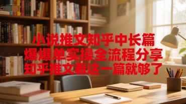 小说推文知乎中长篇爆单实操全流程分享，知乎推文看这一篇就够了-贝贝云网创