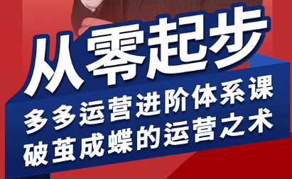 海神·拼多多运营进阶系统课(更新8月)-贝贝云网创