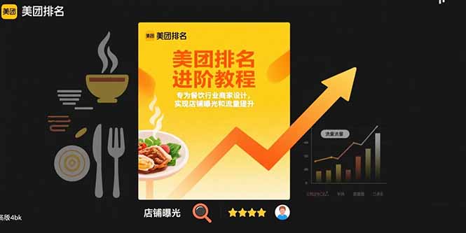 美团排名进阶教程：专为餐饮行业商家设计，实现店铺曝光和流量提升-贝贝云网创