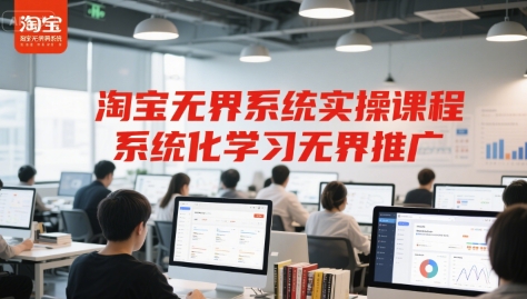 淘宝无界系统实操课程，系统化学习无界推广-贝贝云网创