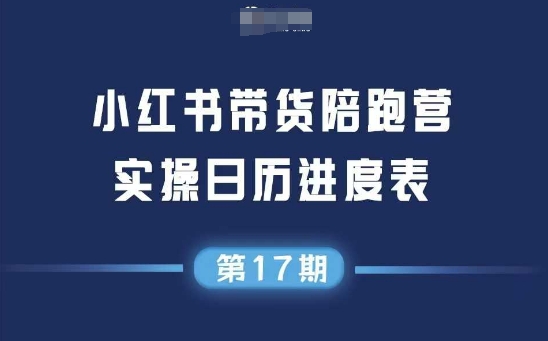 小红书第17期带货陪跑营，不囤货，无不直播，无不投流，通过选品+笔记内容+测品+笔记铺量+矩阵运营打爆款-贝贝云网创