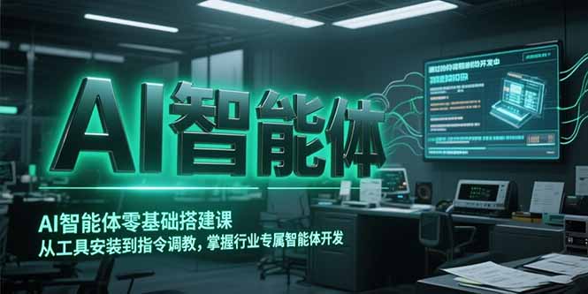 AI智能体零基础搭建课，从工具安装到指令调教，掌握行业专属智能体开发…-贝贝云网创