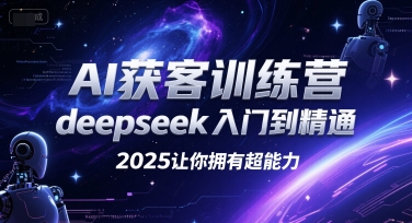 AI获客训练营，deepseek入门到精通，2025让你拥有超能力-贝贝云网创