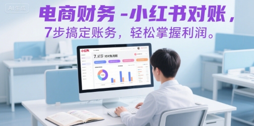 电商财务-小红书对账，7步搞定账务，轻松掌握利润-贝贝云网创
