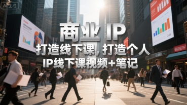 商业IP打造线下课，打造个人 IP线下课视频+笔记-贝贝云网创