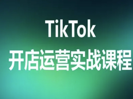 TikTok开店运营实战课程，TK跨境电商实操全流程-贝贝云网创