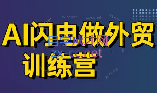 大卫·AI闪电做外贸训练营(更新7月)-贝贝云网创