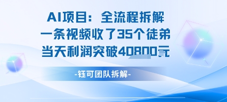 AI收徒变现闭环：一条视频收35人，日入1k+(附完整SOP)-贝贝云网创