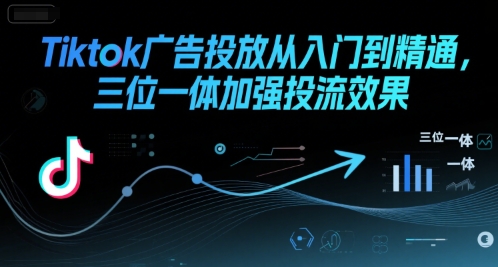 Tiktok广告投放从入门到精通，三位一体加强投流效果-贝贝云网创