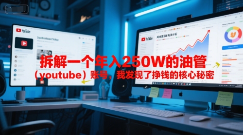 付费文章：拆解一个年入250W的油管(youtube)账号，我发现了挣钱的核心秘密-贝贝云网创