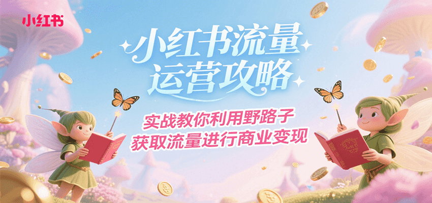 小红书流量运营攻略，实战教你利用野路子获取流量进行商业变现-贝贝云网创
