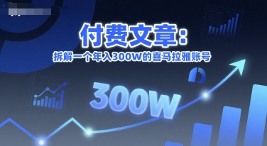 付费文章：拆解一个年入300W的喜马拉雅账号-贝贝云网创