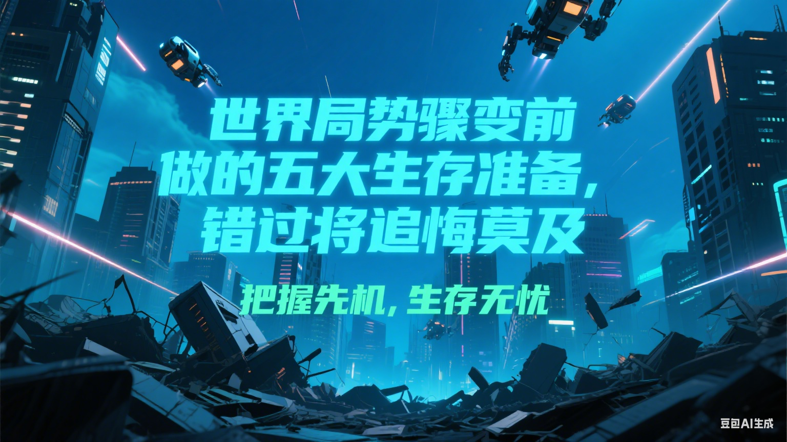 付费文章《世界局势骤变前必做的五大生存准备，错过将追悔莫及》-贝贝云网创