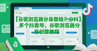 谷歌浏览器分身登陆多个抖音号，谷歌浏览器分身创建教程-贝贝云网创